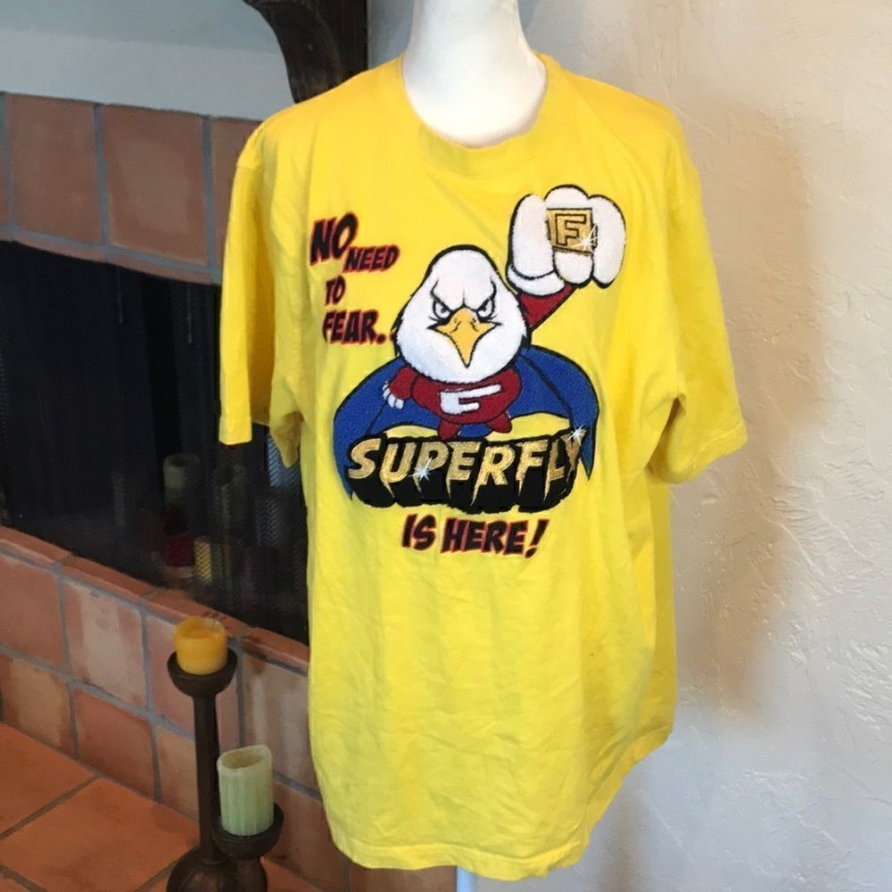 Bornfly Forever Superfly chicken tshirt, size XL!